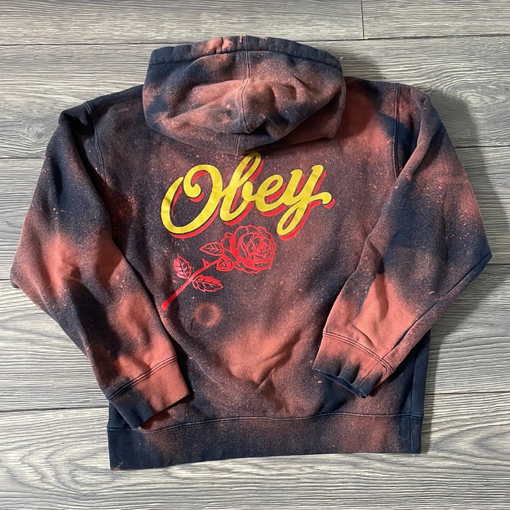 Sold - Custom Bleach-dye Obey Hoodie